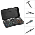 SEESE Ratchet Magetic Screwdriver Set, S2 Steel Precision Screwdriver Set - Removable Self Assembly Screwdriver Kit for Furniture Assembly and Repair - Gift for Diyer