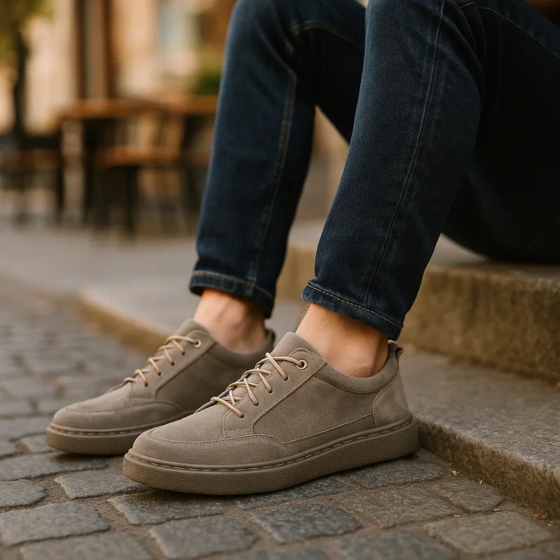 Suede Sneakers - Premium Soft Suede Trainers for Everyday Style