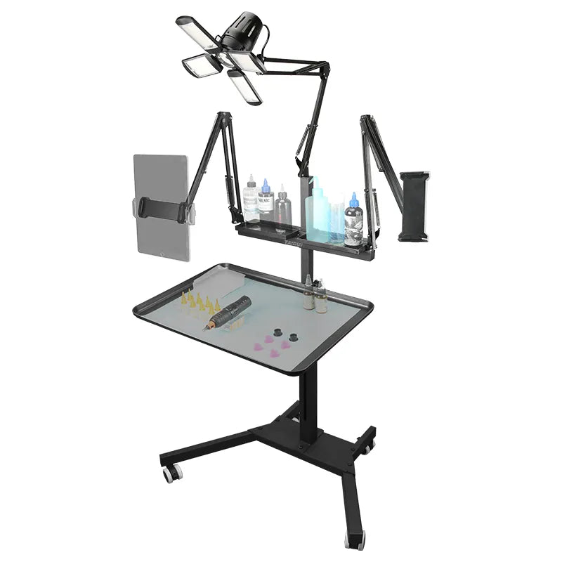 TAIDU PROMOTION MULTI-FUNCTIONAL DOUBLE HOLDER TATTOO BENCH WITH LIGHT