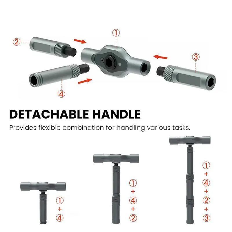 SEESE Ratchet Magetic Screwdriver Set, S2 Steel Precision Screwdriver Set - Removable Self Assembly Screwdriver Kit for Furniture Assembly and Repair - Gift for Diyer