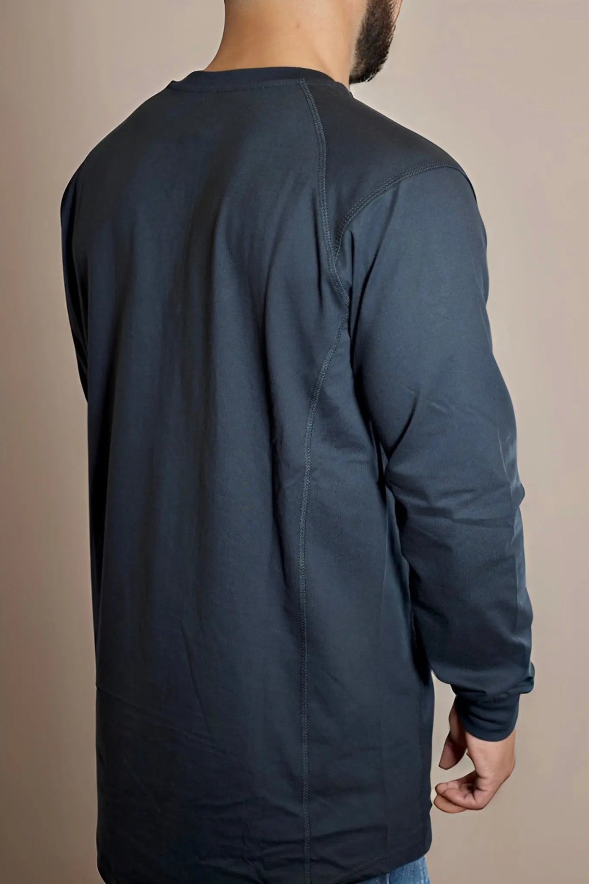 FR 3-Button Henley Shirt - Black
