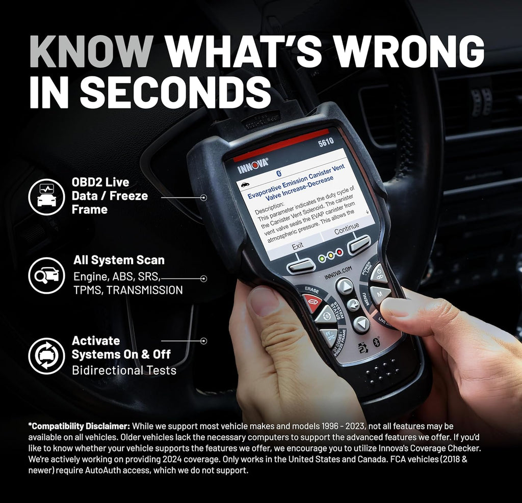 5610 OBD2 Bidirectional Scan Tool - Understand Your Vehicle, Pinpoint What'S Wrong, and Complete Your Repairs with Less Headache, Updates Included, Us-Based Technical Support
