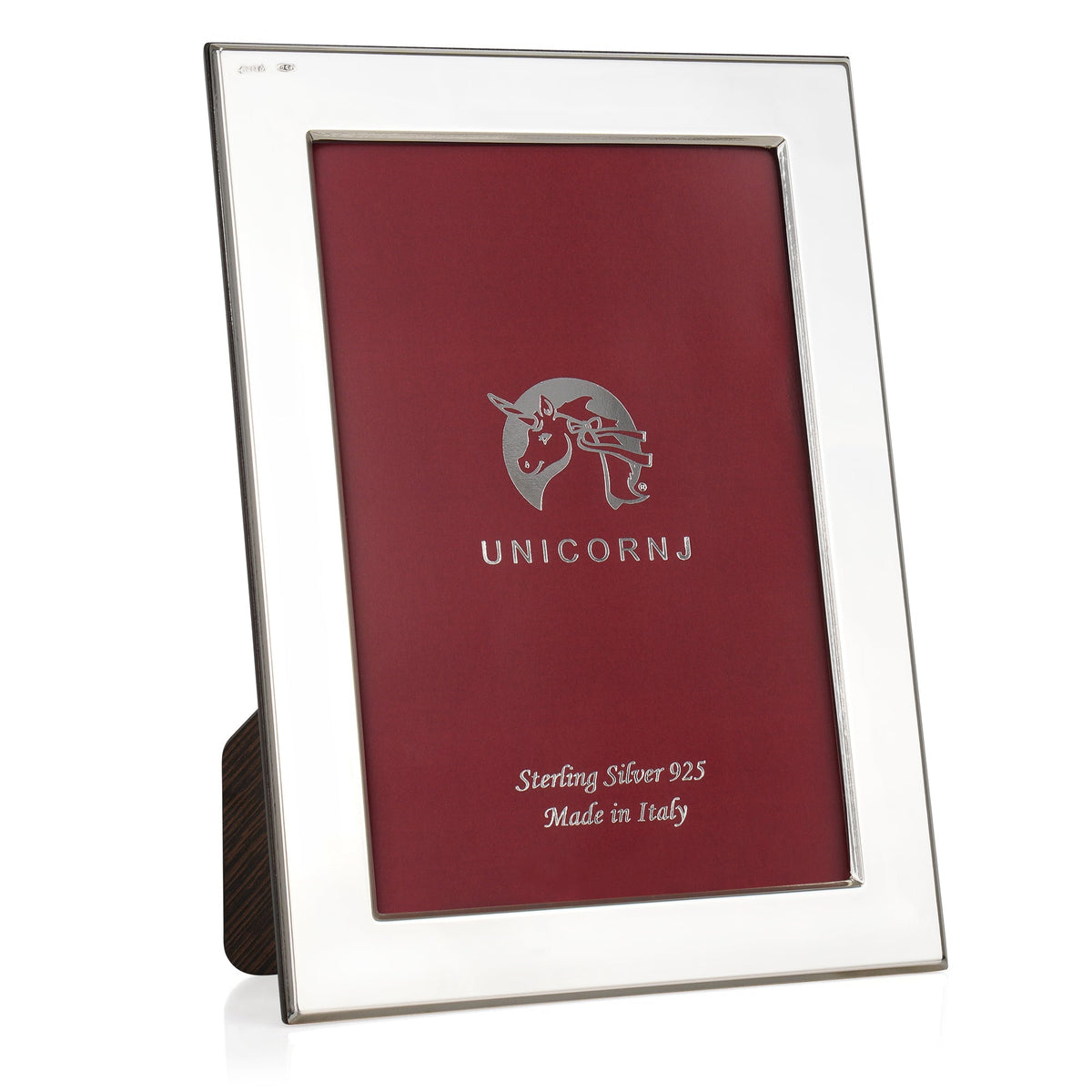 UNICORNJ Sterling Silver 4x6 Picture Frame, Plain Polished