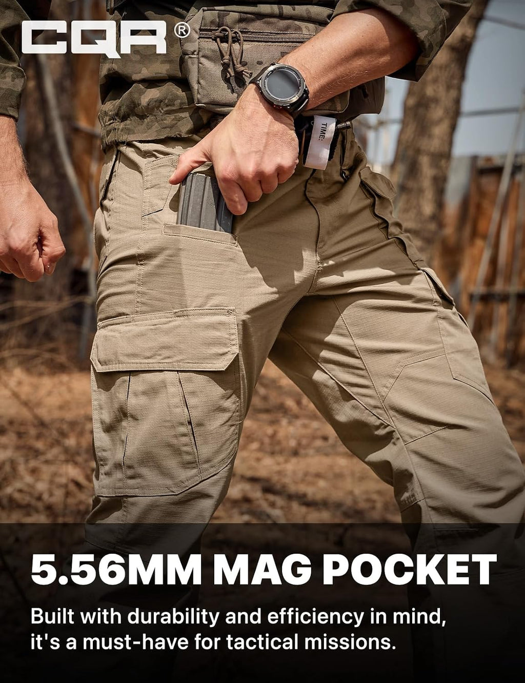 Men'S Tactical Pants, Water Resistant Ripstop Cargo Pants, Lightweight EDC Work Hiking Pants, Outdoor Apparel
