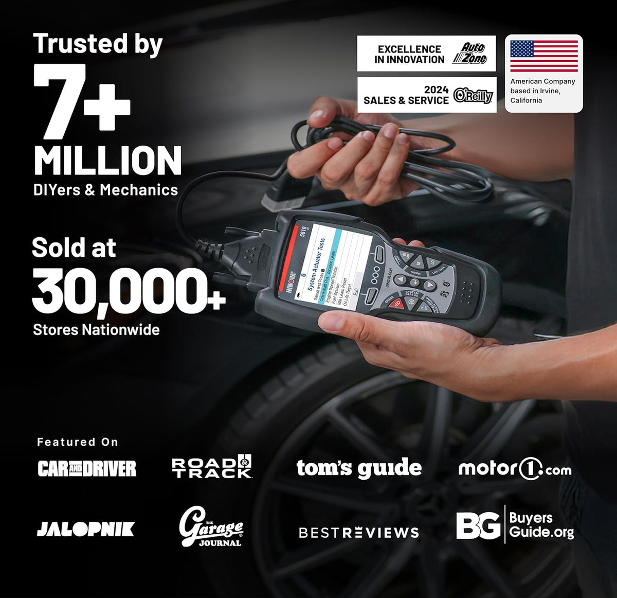 5610 OBD2 Bidirectional Scan Tool - Understand Your Vehicle, Pinpoint What'S Wrong, and Complete Your Repairs with Less Headache, Updates Included, Us-Based Technical Support