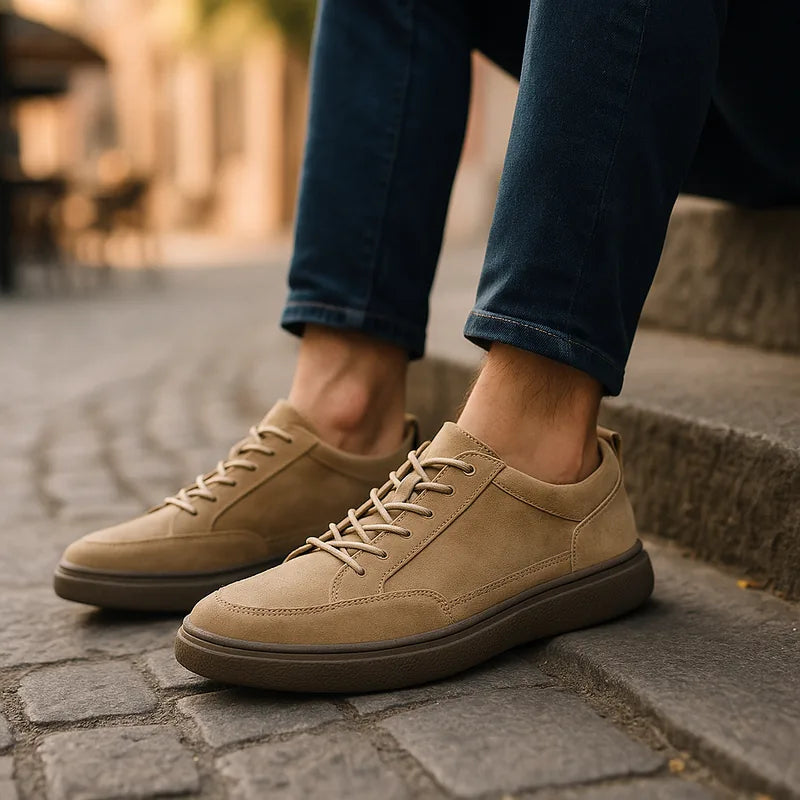 Suede Sneakers - Premium Soft Suede Trainers for Everyday Style