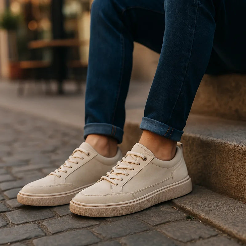 Suede Sneakers - Premium Soft Suede Trainers for Everyday Style