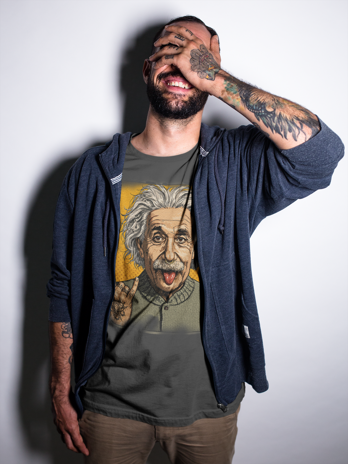 Rock On Einstein Graphic T-Shirt